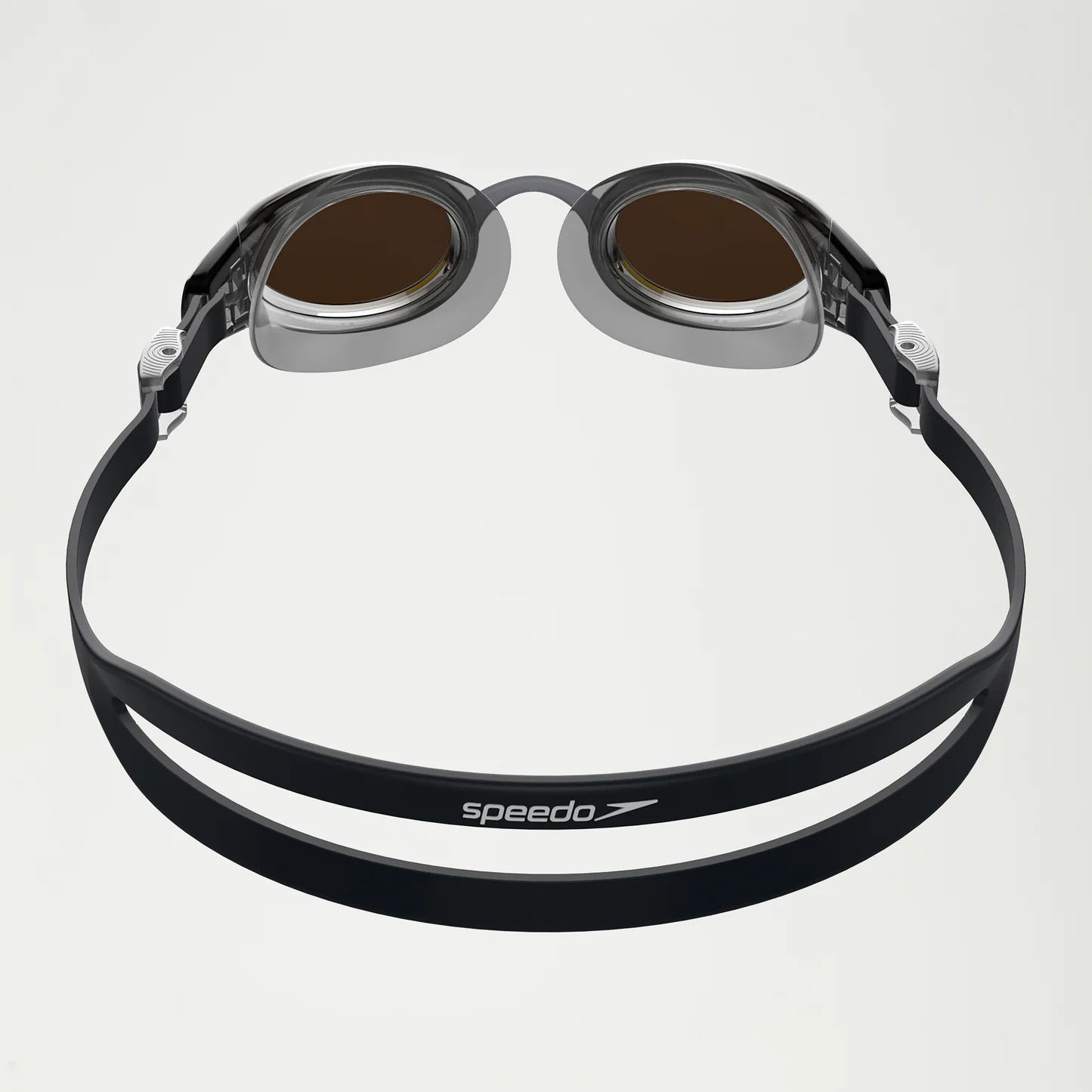 Очки для плавания Speedo Mariner Pro Mirror (зеркальные; Черный/Оранжевый)