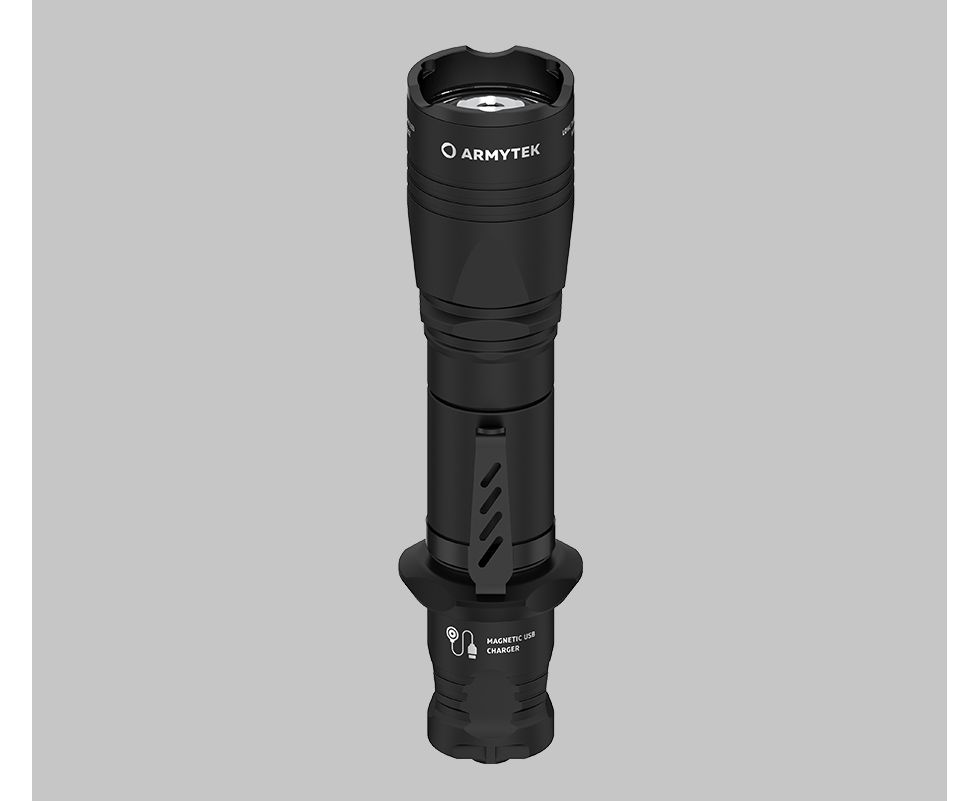 Фонарь ArmyTek Dobermann Pro (Black / Теплый; 1400Lm; акк18650-3500mAh)