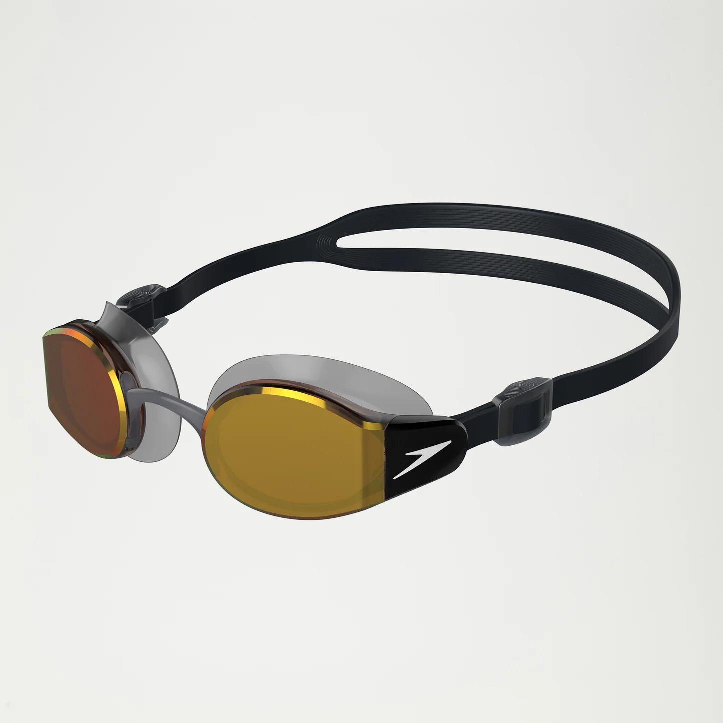 Очки для плавания Speedo Mariner Pro Mirror (зеркальные; Черный/Оранжевый)