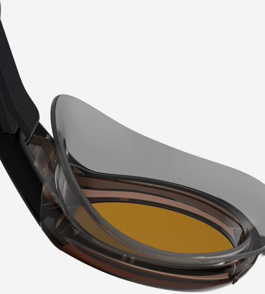 Очки для плавания Speedo Mariner Pro Mirror (зеркальные; Черный/Оранжевый)